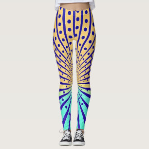 Prickig Strålande Rörelse Leggings