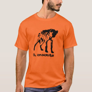 Prickig T-tröja för Hyena (Crocutacrocuta) Tee Shirt