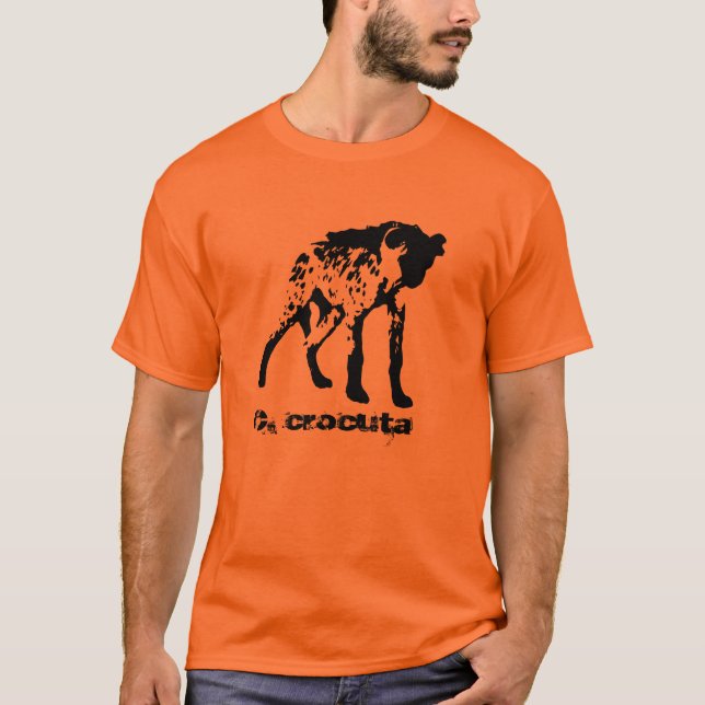 Prickig T-tröja för Hyena (Crocutacrocuta) Tee Shirt (Framsida)