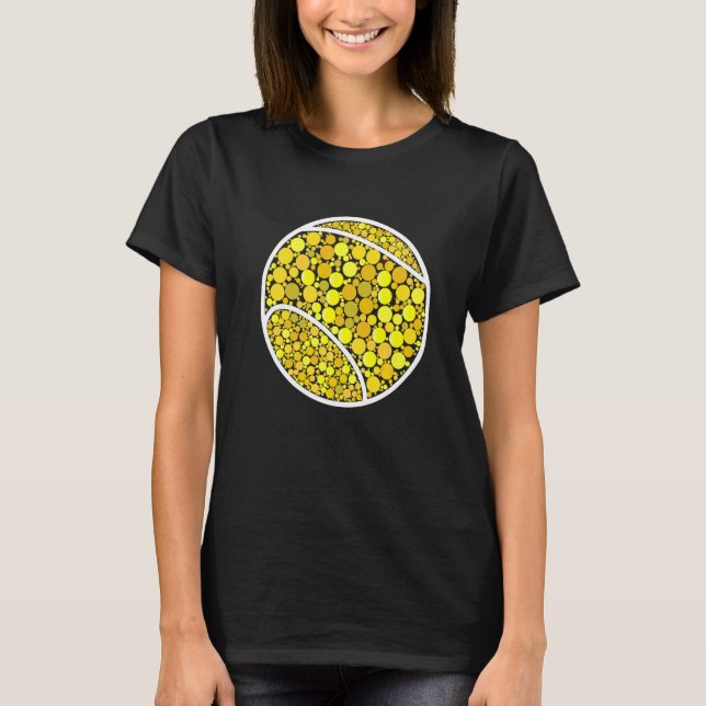 Prickig Tennisspelare Internationella Prickdagen T Shirt (Framsida)