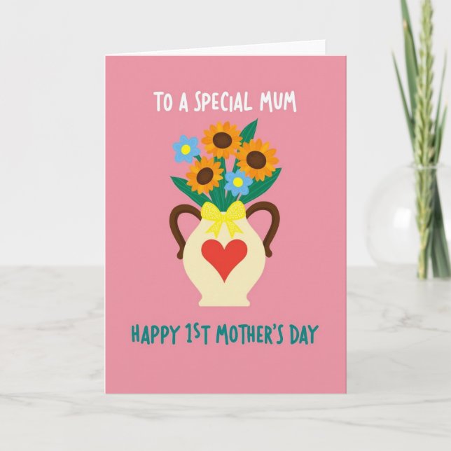 Prickiga blommor Mums-kort Kort (Framsida)