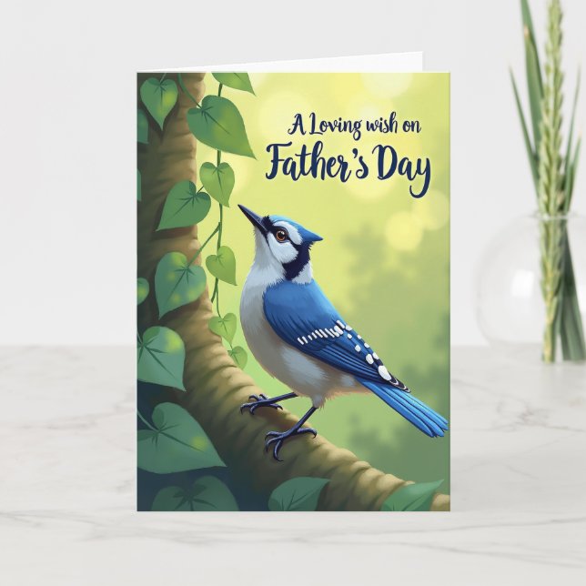 Prickiga Fågel Fars Dag-kort Kort (Framsida)