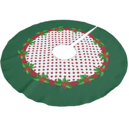 Prickiga julduk och julgransskynke i julgrönt julgransmatta borstad polyester