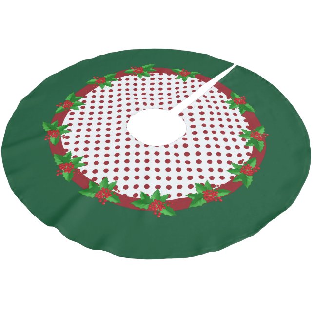 Prickiga julduk och julgransskynke i julgrönt julgransmatta borstad polyester (Vinklad)
