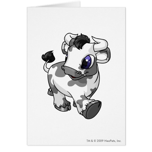 Prickiga Kau Hälsningskort (Framsidan)