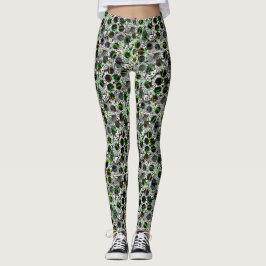 Prickiga Klottertryckta Leggings