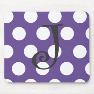 Prickiga purpurfärgade Mousepad "J ", Musmatta