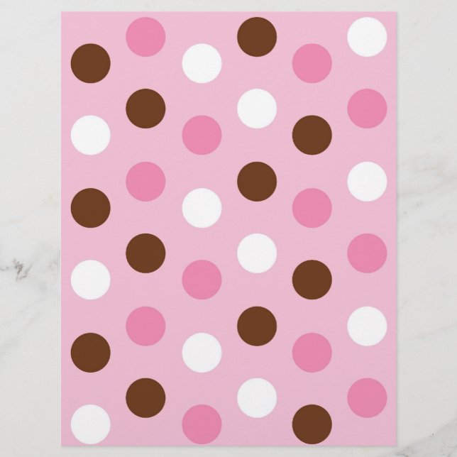 Prickiga rosa vita babyscrapbookpapper (Framsida)