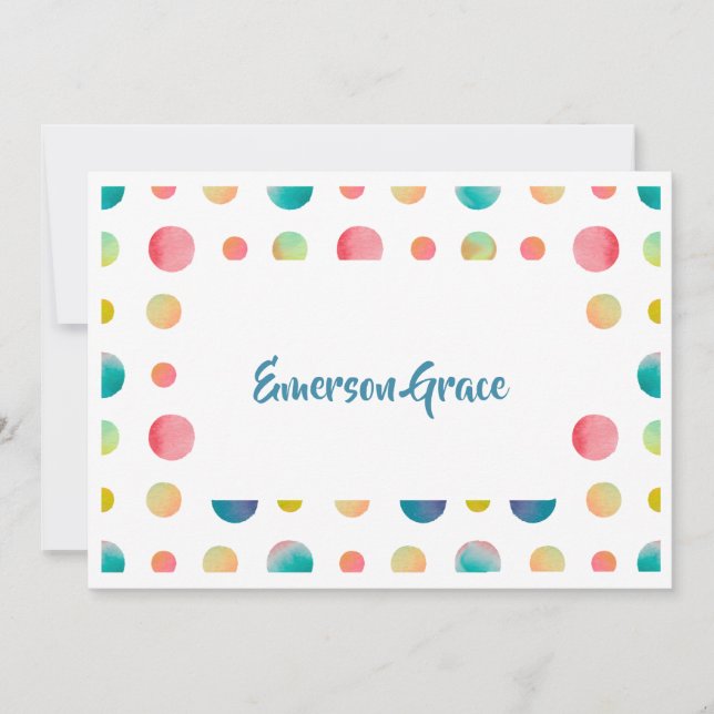 Prickigt tack-kort med brevpapper inbjudningar (Framsida)