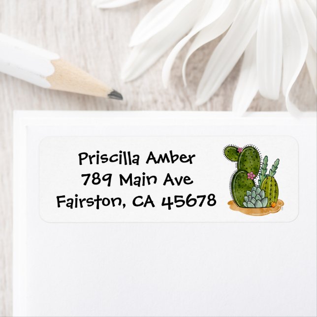 Prickla växter returadress etikett (Insitu)