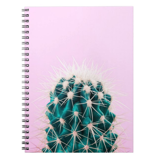 Prickley kaktus på rosor anteckningsbok (Framsidan)