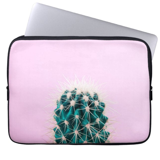 Prickley kaktus på rosor laptop fodral (Framsidan)