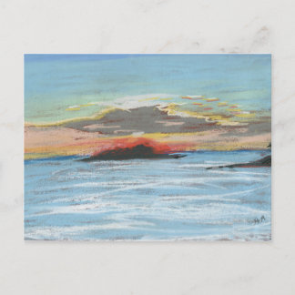 Prickly Bay sunset-vykort Vykort