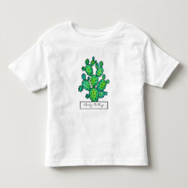 Prickly kaktus för ursnygg vattenfärg t-shirt