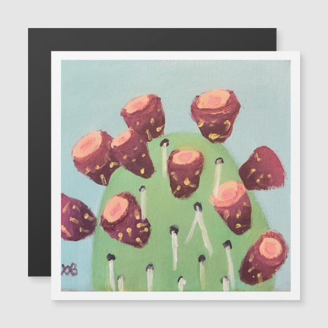 Prickly Päron Ökenkaktus (Fram/baksida)