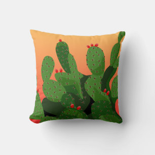 Prickly Pear Sunset Pillow Kudde