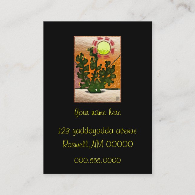 prickly pear visitkort (Framsida)