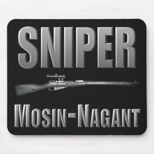Prickskytt Mosin-Nagant Mousepad Musmatta (Framsidan)