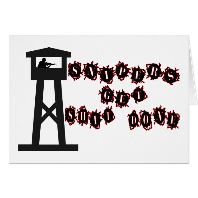 Prickskyttar får det gjort hälsningskort (Framsidan Horizontal)