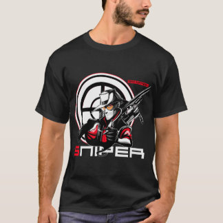 Prickskytte rolig tjej t shirt