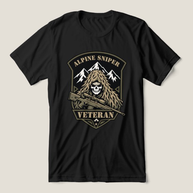 Prickskytteveteran T Shirt (Design Framsida)