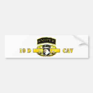 Prickskyttfliken 19D Cav spanar 101. Bildekal