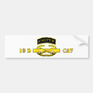 Prickskyttfliken 19D Cav spanar Bildekal