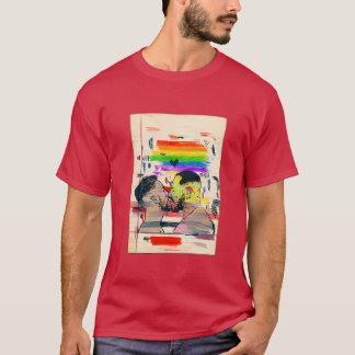 Pride 2020 Två manar kyssar T Shirt