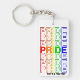 Pride-akrylisk nyckelkedja