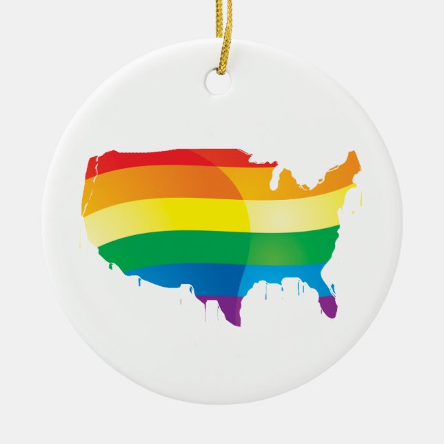 PRIDE AMERIKA JULGRANSPRYDNAD KERAMIK (Framsidan)