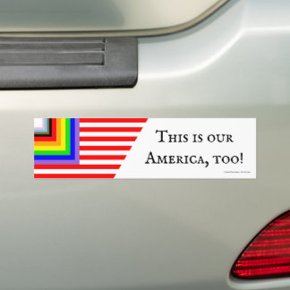 Pride Amerikansk Flagga-stötfångare Bildekal