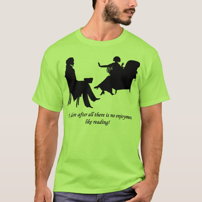 Pride and Prejudice - No enjoyment like reading T Shirt (Framsida)