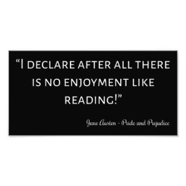 Pride and Prejudice Quote III Fototryck