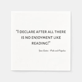 Pride and Prejudice Quote III Pappersservett