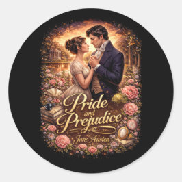 Pride and Prejudice Runt Klistermärke