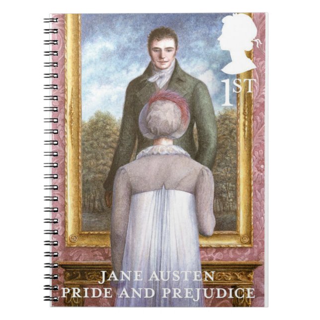 Pride and Prejudice Stamp Design Anteckningsbok (Framsidan)