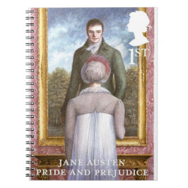 Pride and Prejudice stamp design Anteckningsbok