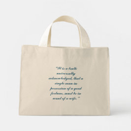 Pride and Prejudice Tote Bag Mini Tygkasse