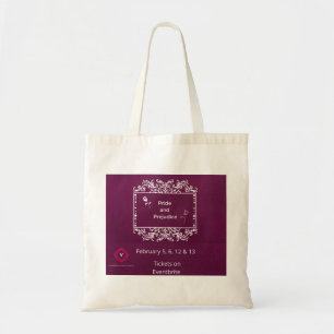 Pride and Prejudice Tote Bag with Roll Call Tygkasse