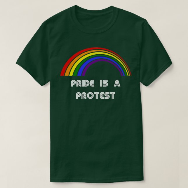 Pride är ett protestantiskt HBT-Pride T HGBTQ-stöd Shirt (Design framsida)