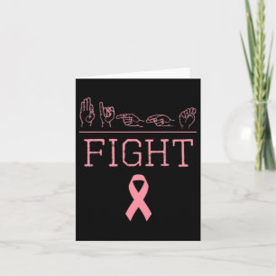 Pride Asl Kampen Mot Bröstcancer Medvetenhet Band Kort