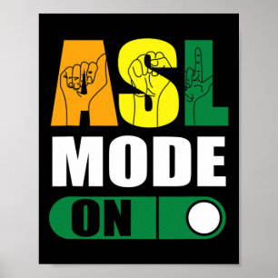 Pride ASL-läge på felhandsteckenspråk Poster