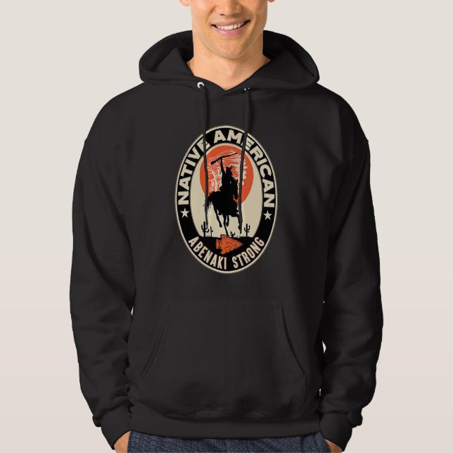 PRIDE av ABENAKI Tribe Native Indian Hoodie (Framsida)
