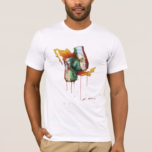 Pride av den mexicanska boxningen t-shirt (Framsida)