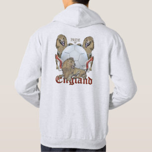 Pride av England fotboll Sweatshirt Med Luva