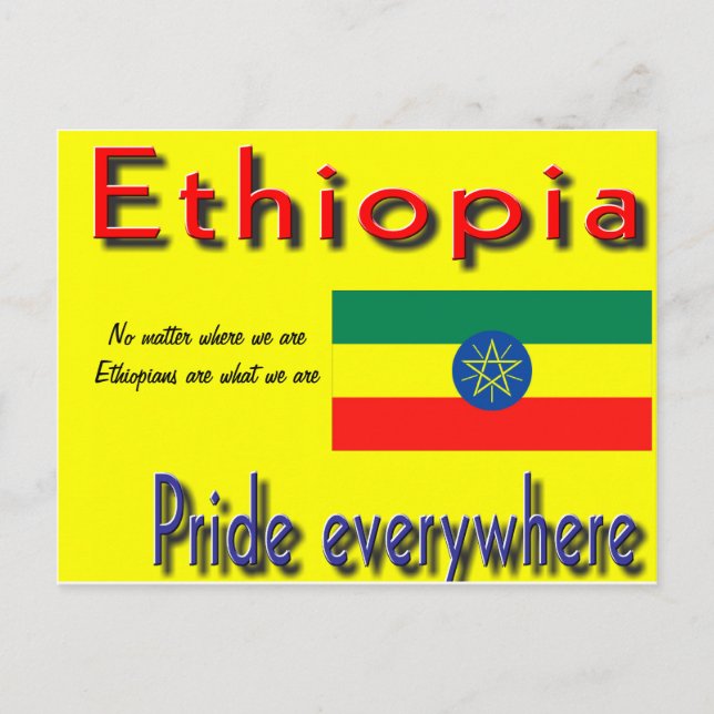 pride av etiopi vykort (Framsida)