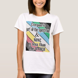 pride av funktionshinder - alla delar av spektrume t shirt