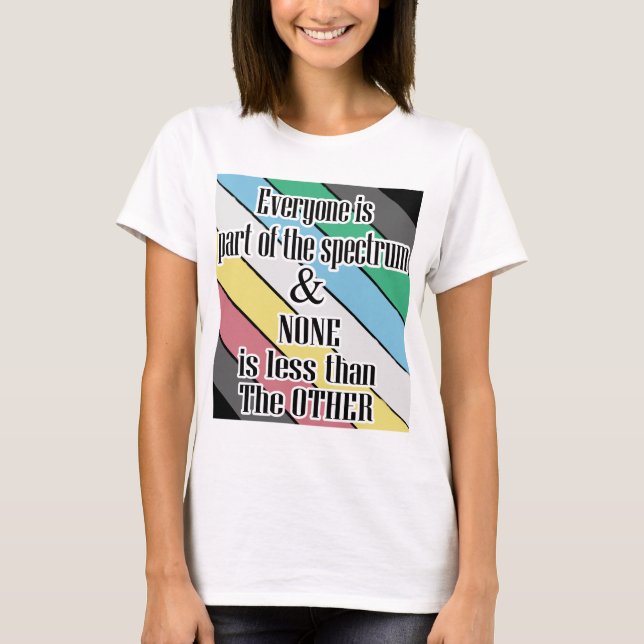 pride av funktionshinder - alla delar av spektrume t shirt (Framsida)