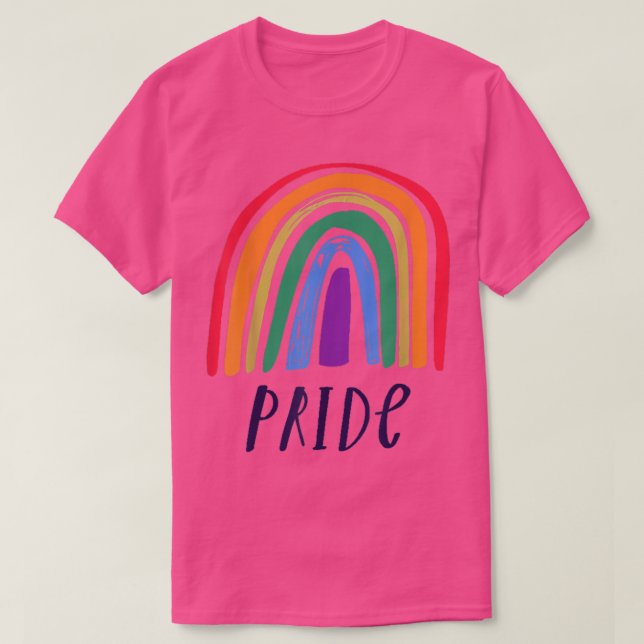 Pride av hbt-regnbåge, hbt-Pride, hbt-stolpe P T Shirt (Design framsida)