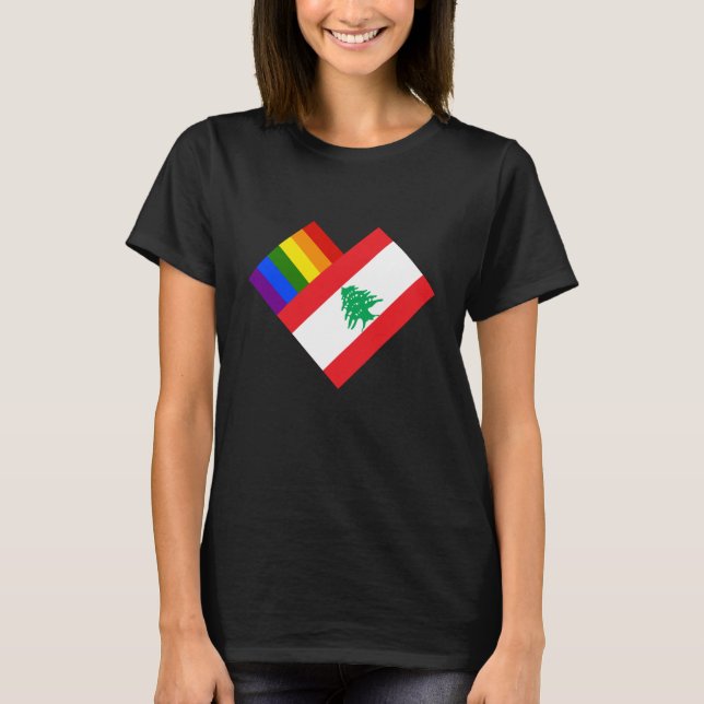 Pride av Libanon T Shirt (Framsida)